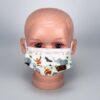 Kids disposable mask earloops（Photo of the mannequin with the mask on it front image）.005a12ba